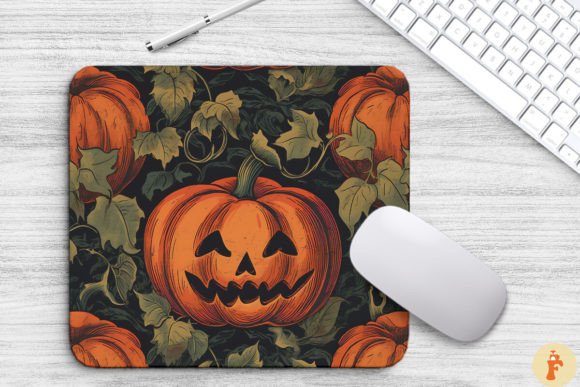 Download Vintage Halloween Pumpkin Mouse Pad - Premium Resources