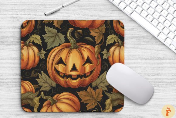 Download Vintage Halloween Pumpkin Mouse Pad - Premium Bundle