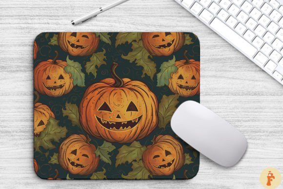 Download Vintage Halloween Pumpkin Mouse Pad - Premium Resources