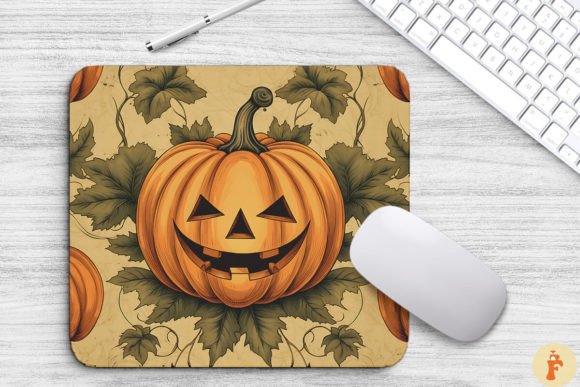 Download Vintage Halloween Pumpkin Mouse Pad - Premium Resources