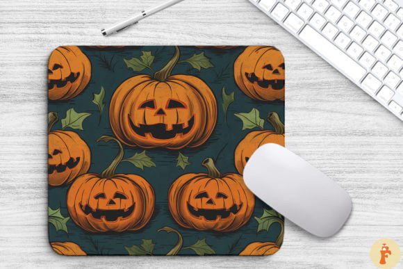 Download Vintage Halloween Pumpkin Mouse Pad - Premium Bundle